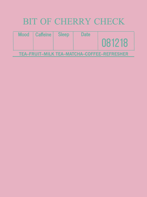 4x6 cute sticky note on pink background with text and checkboxes for a daily check-in sheet.