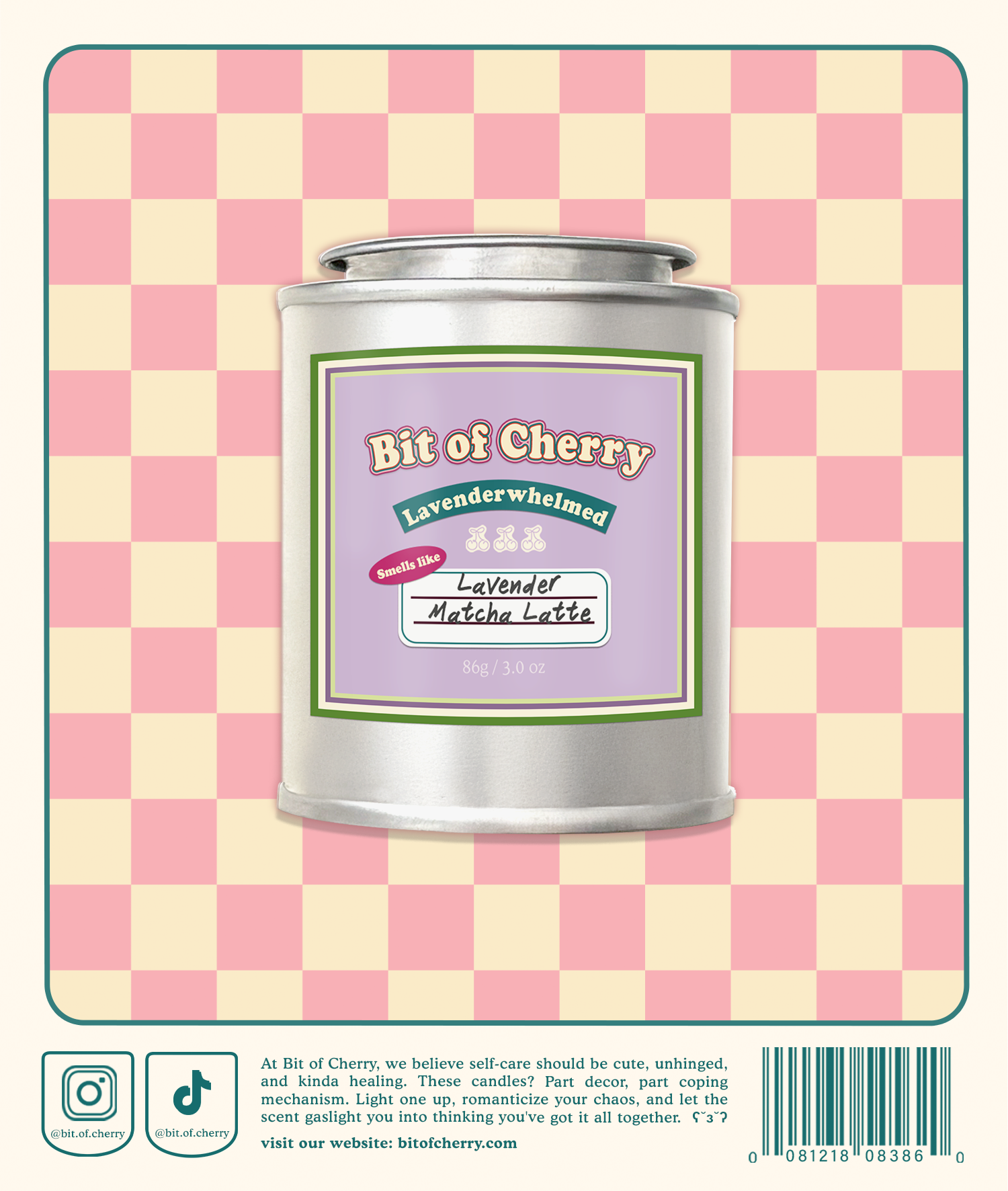 Lavenderwhelmed | Lavender Matcha Latte 3.0 oz