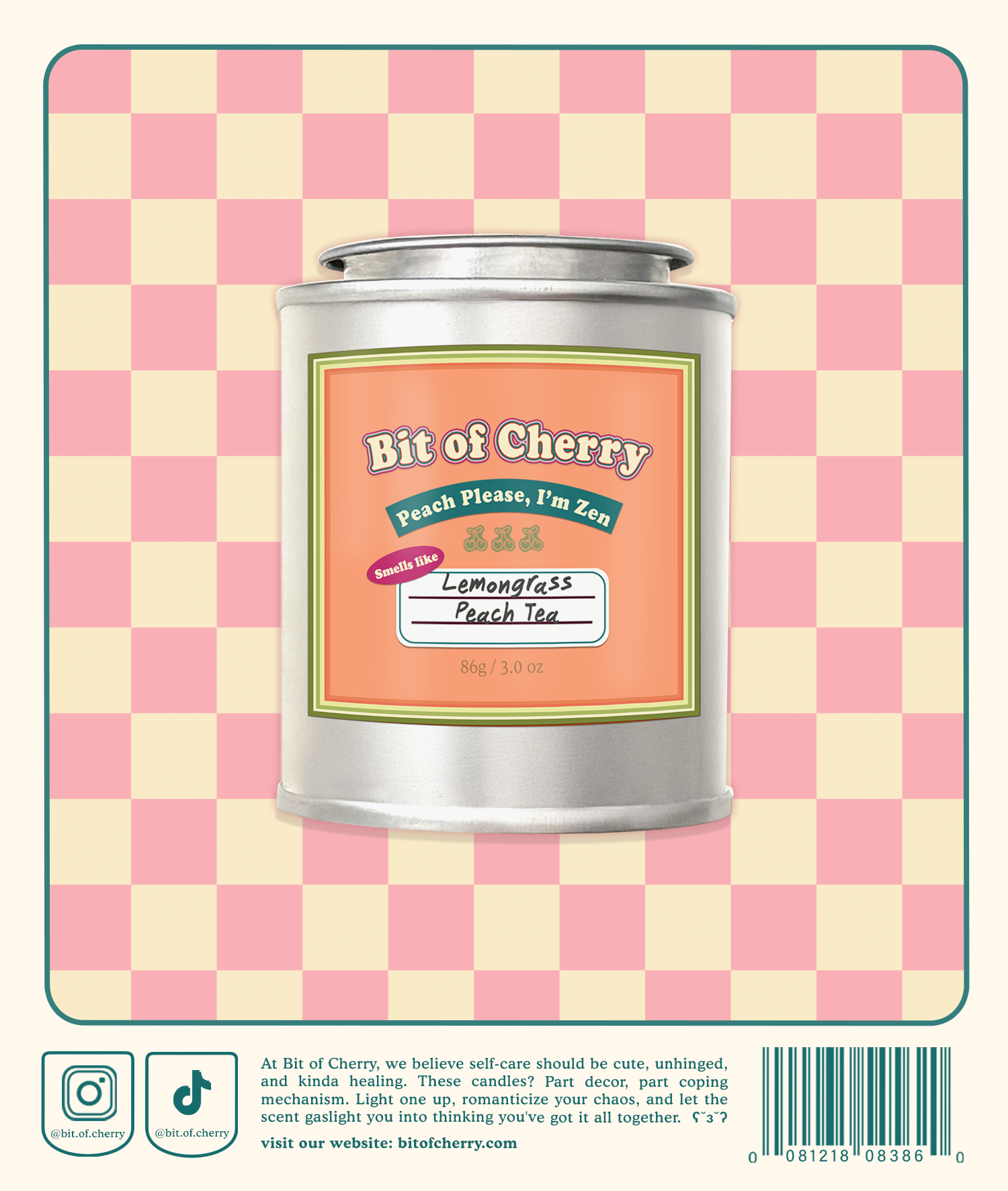 Peach Please, I'm Zen | Lemongrass Peach Tea 3.0 oz