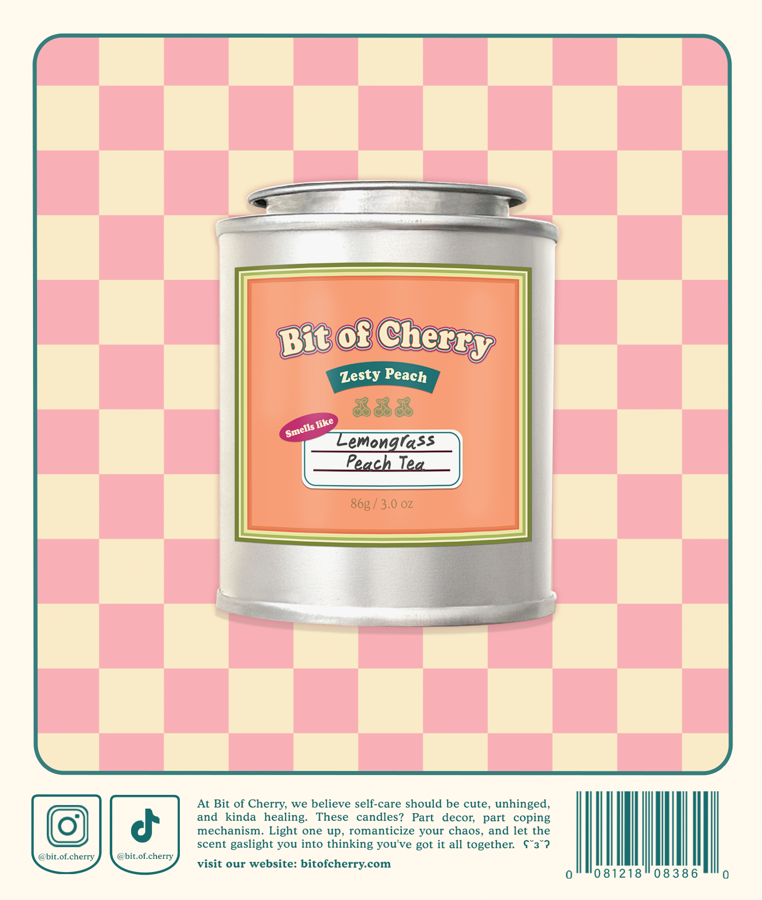 Zesty Peach | Lemongrass Peach Tea 3.0 oz