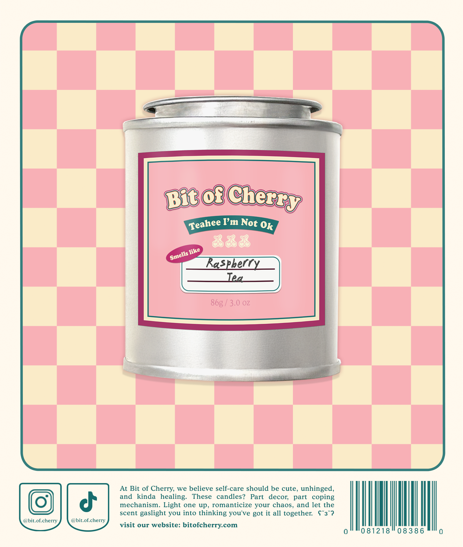 Teahee I'm Not Ok | Raspberry Tea 3.0 oz