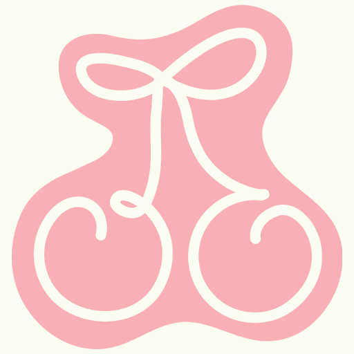 'Bit of Cherry' logo in pink