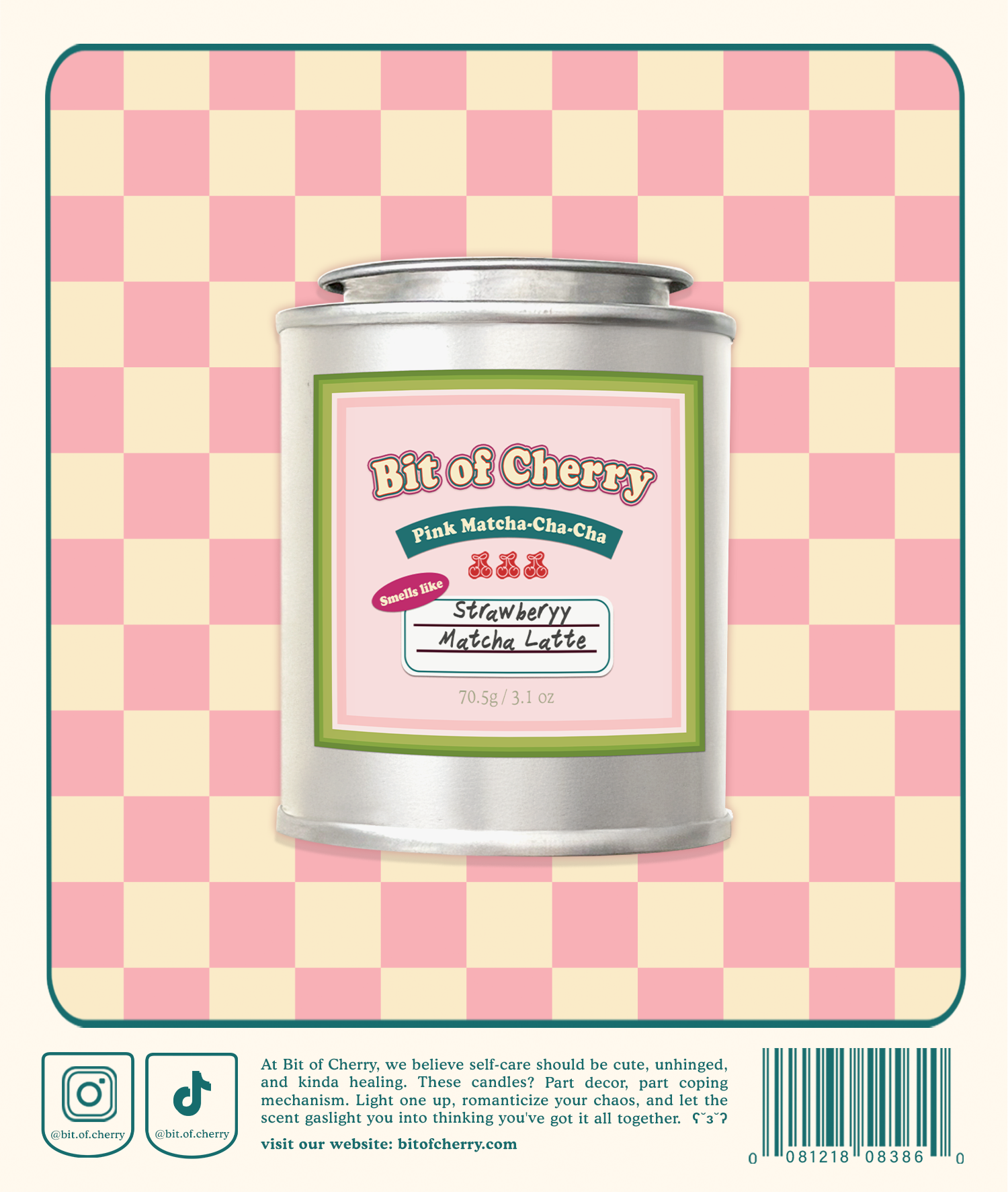 Pink Matcha-cha-cha | Strawberry Matcha Latte 3.0 oz
