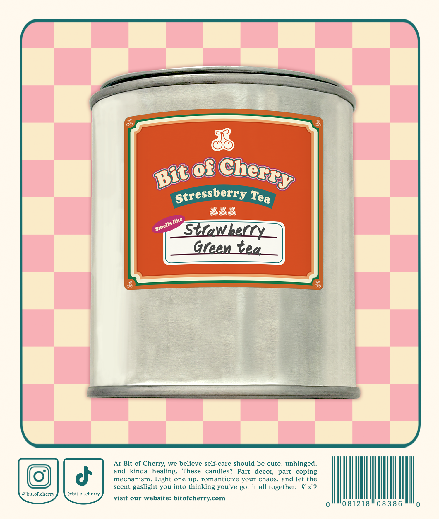 Stressberry Tea | Strawberry Green Tea 11.3 oz