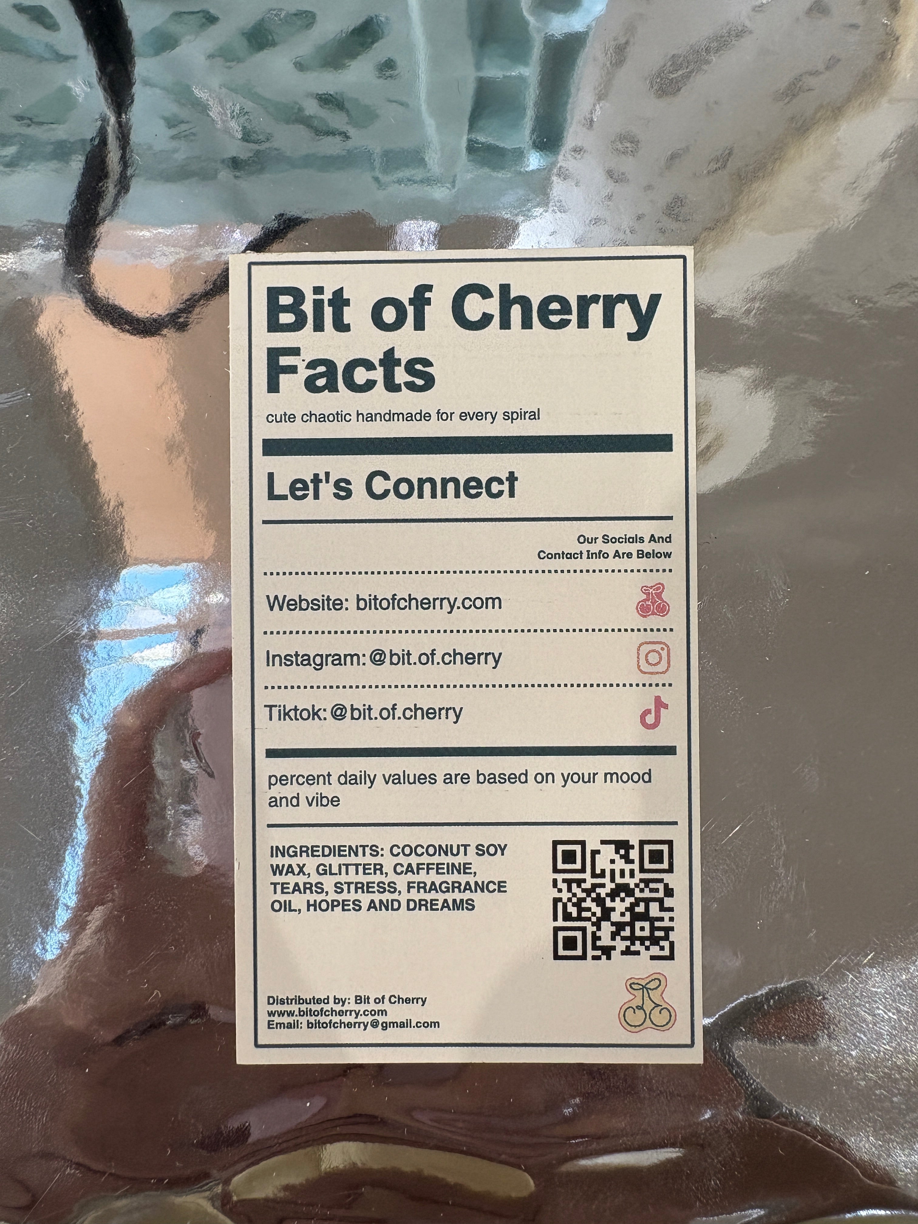 Aesthetic retro business card design from 'Bit of Cherry' 