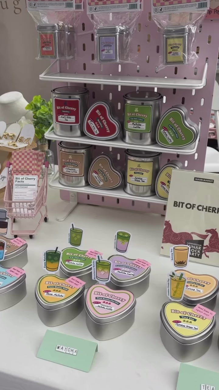 Flea market cute table display with many candles from Bit of Cherry at Maum Market 